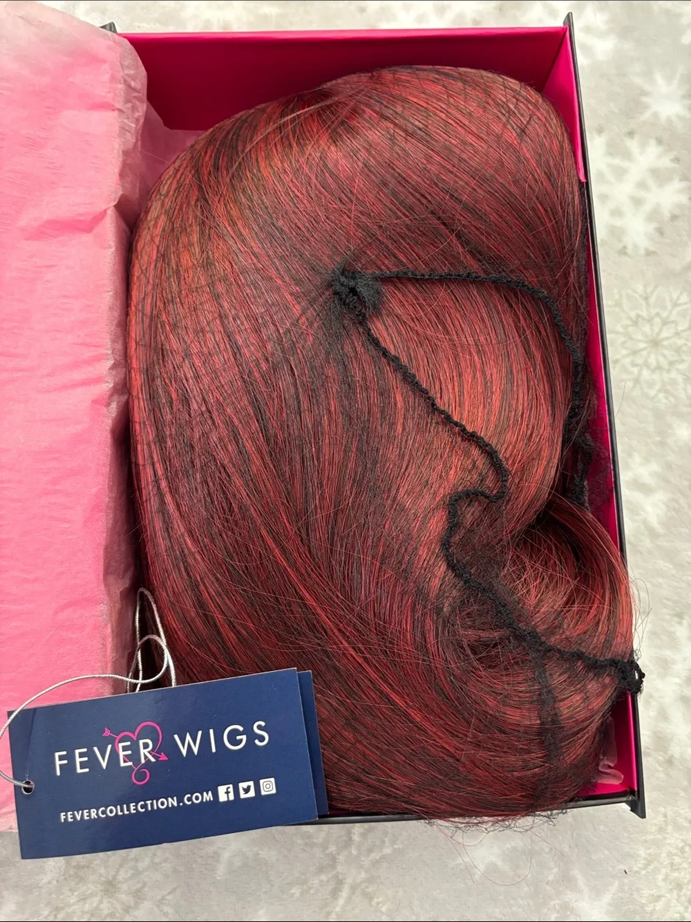 Sienna Synthetic Wig - Burgundy Red
